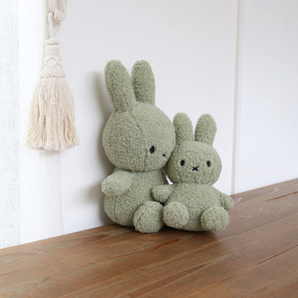 BON TON TOYS Miffy Recycled Teddy Bear, 33cm, BTT-012 (Matcha Green)
