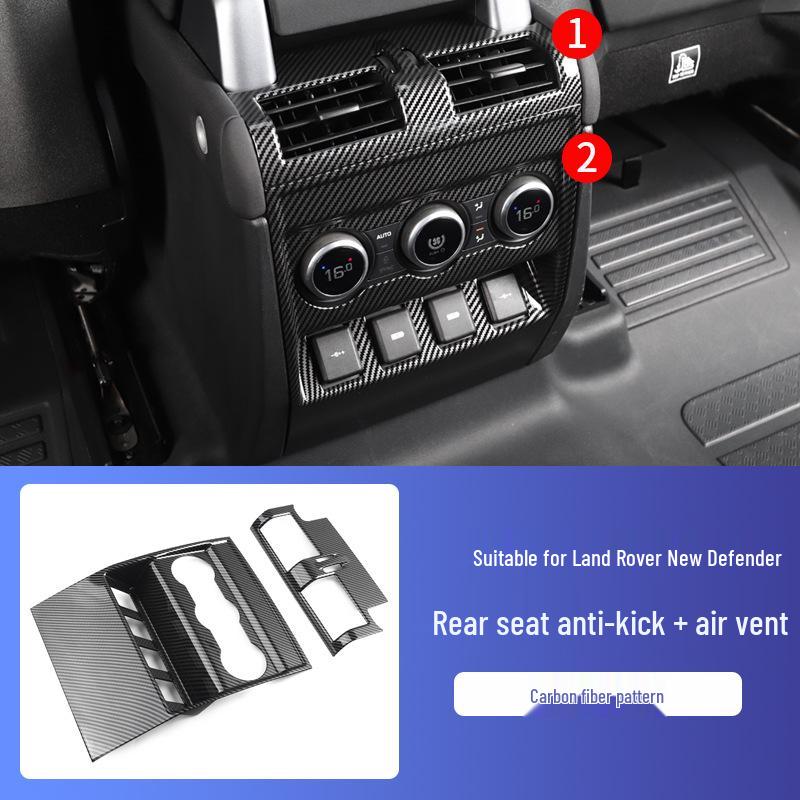 Rear AC Vent Kick Cover for 2020-2025 Land Rover Defender Interior Modification