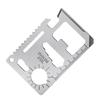 11 in 1 Outdoor Pocket Tool Stainless Steel Lifesaving Card EDC Survival Tool