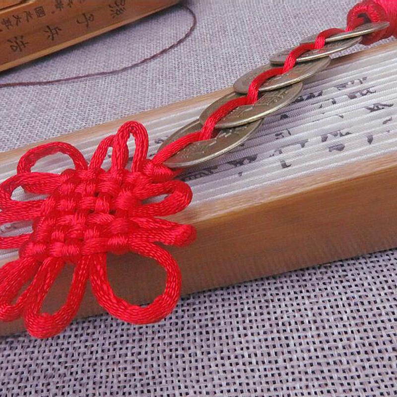 Thai Amulet Feng Shui Yin Yang Rope Knot Money Wealth Success Ancient Coins Buddhist Retro Vintage Protect Charm Talisman Powerful Health Luck Jewelry