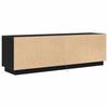 TV Stand with LED Lights Black Oak Effect 160.5x41x50 Cm