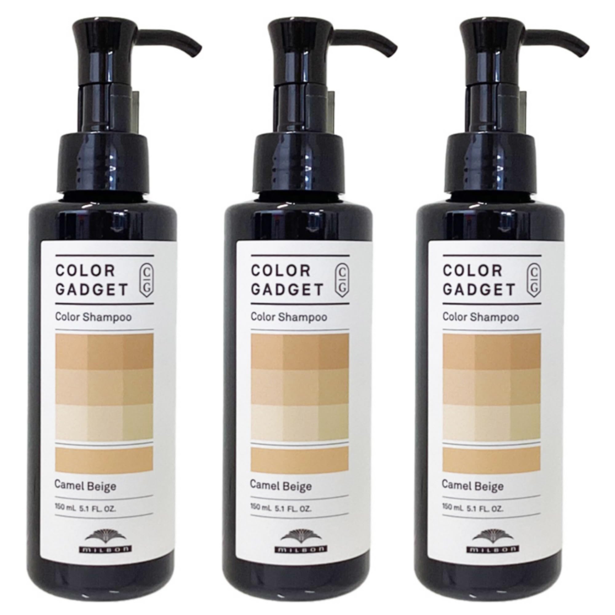 

Milbon Color Gadget Color Shampoo Camel Beige 150ml x 3-Pack Exclusively for Beauty Salons Salon Exclusively for Salons Prevents fading Coloring