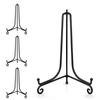 Artliving Plate Stands for Display, 4 Inch Black Iron Easel Plate Display Photo Holder Stand, Displays Picture Frames, Decorative Plates