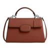 Eliza 27 Magnetverschluss Abnehmbarer Schultergurt Exquisite Kalbsleder Schulter-Crossbody-Tragetasche Große Damen Handtaschen Mahagoni CT852-SVRWD