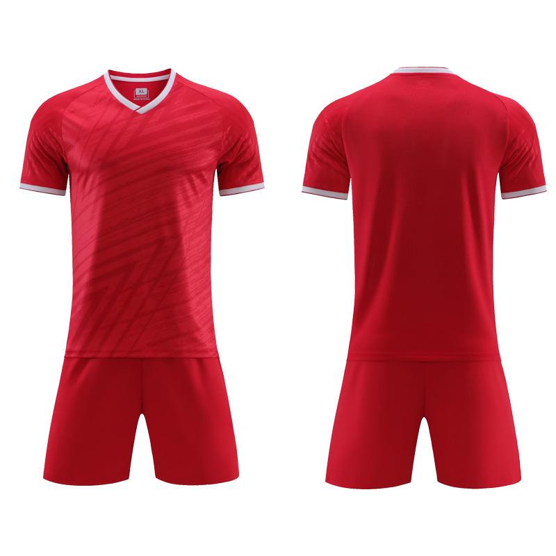 

Soccer Uniform Set Training Camp Team Uniform Adult Children Short-Sleeved Soccer Uniform Can Absorb Sweat And Breathe 4XS красный