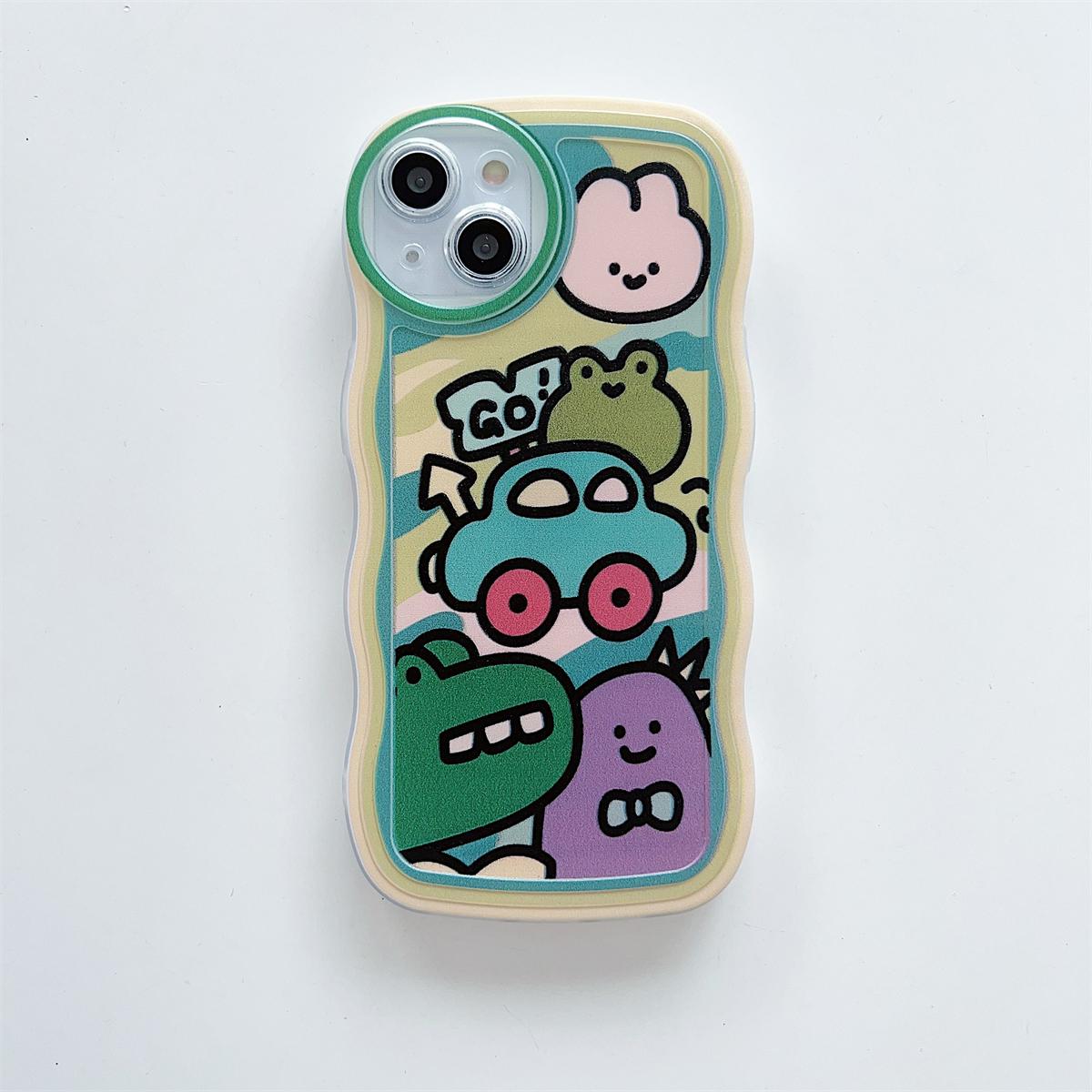 

Простая кисть с мультяшным рисунком, мягкий чехол из ТПУ, модный чехол для телефона для iPhone, Samsung Vivo, Xiaomi Oppo Samsung Galaxy S20 FE зелёный