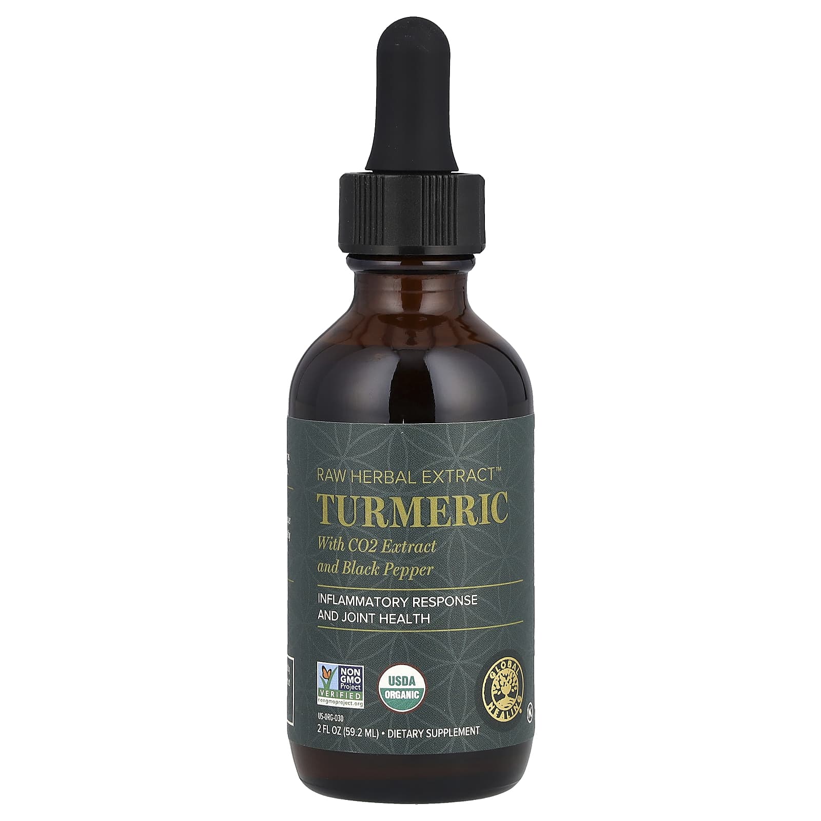 

Raw Herbal Extract, Turmeric, 59.2 Ml (2 Fl Oz)