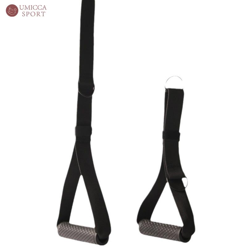 Professional Tension Rope Gantry Handle Rubber Handle Elastic Rope Resistance Rope Fitness Accessories Handle F чёрный