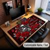 Skull Gothic Theme Custom Mouse Pad Personalized With Name Text Customized Desk Mat For Office Home Decor