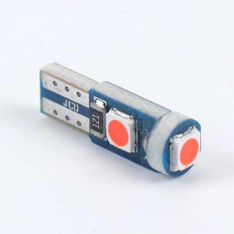 5 Stück 12V T5 3030 LED-Birne Auto Innenbeleuchtung Armaturenbrett Auto Instrumentenlampe
