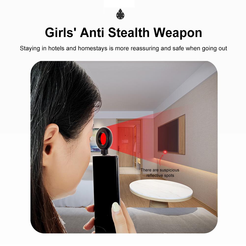 Anti-Kamera-Detektor Tragbarer Infrarot-Detektor Typ-C Anti-Spionage Sicherheitschutz für Büro Hotel