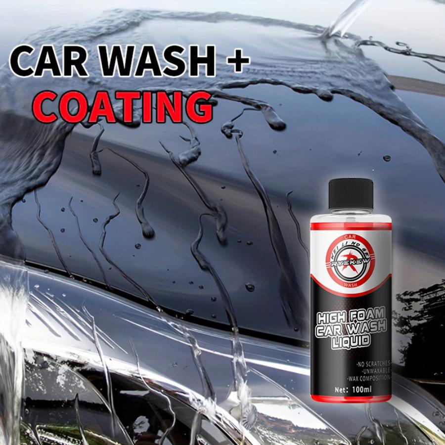 Ryekew High-Concentration Foam Car Wash Liquid with Wax for Paint Decontamination and Polishing