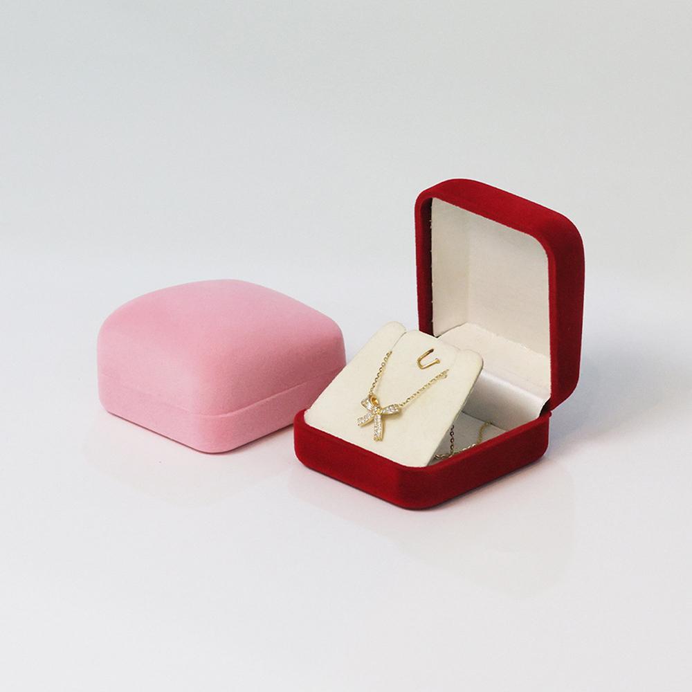 1PC Jewelry Box High-End Flocking Earrings Box Chest Necklace Multi-Functional Jewelry Box Storage Supplies To Send Gifts