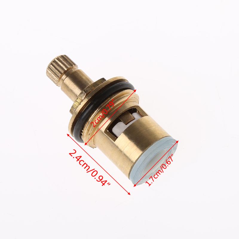 Metal  Pottery Cartridges Inner Faucet for Valves Faucet Cartridges 0.5" 20 Teeth Replacement Tap Valves for Bathroom 