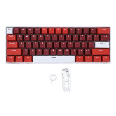 61 Key Mechanical Keyboard 60 Percent Blue Switch RGB Backlit 2.4G Wireless BT3.0 5.0 Type C Wired