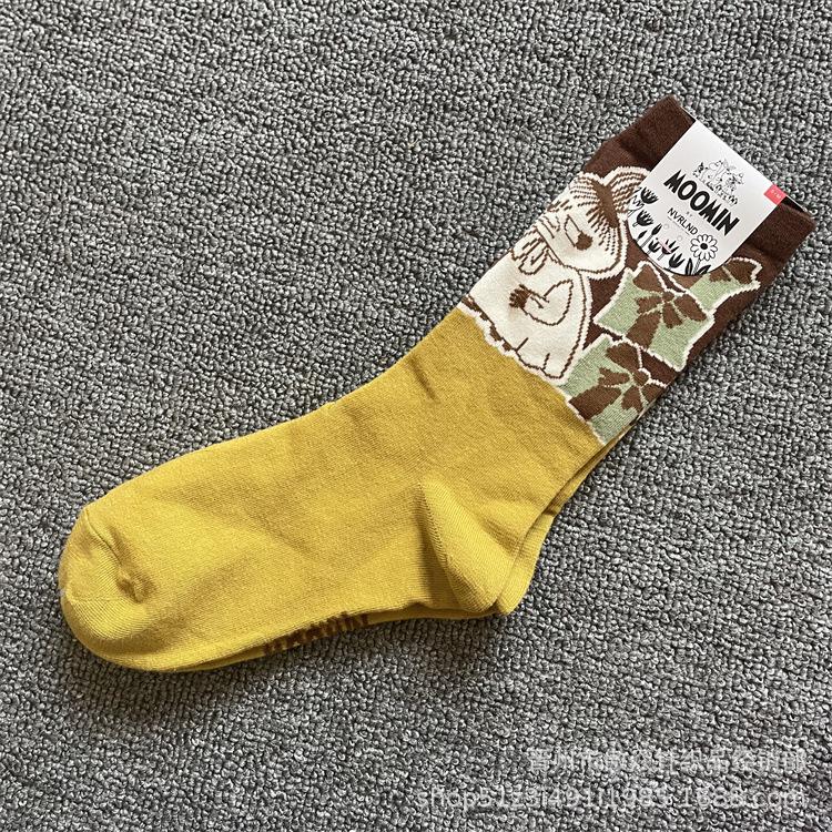 

Модні бавовняні шкарпетки до середини ікри з мультяшними Мумі-тролями - Стиль на чотири сезони One Size (36-40)