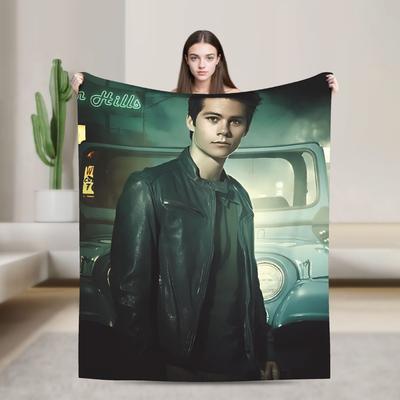 Warm Soft Blankets Camping Stiles Stilinski Throw Blanket  Flannel Bedspread For Couch Bed Funny Sofa Bed Cover