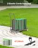Folding Chair Rack Cart for 25 Chairs of 300 LBS L-shape Horizontal