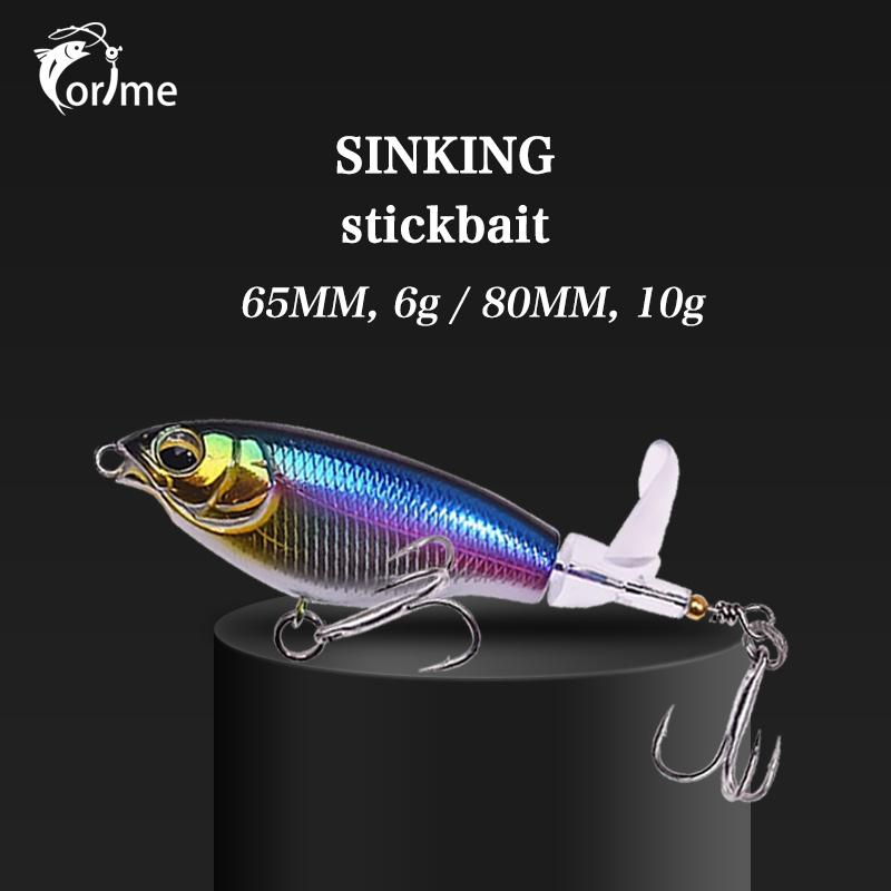 Esca Da Pesca Superficie Topwater Con Coda A Elica - Wobble Galleggiante Per Persico, Luccio, Pesce Gatto, In ABS, Con Doppio Amo, 33g