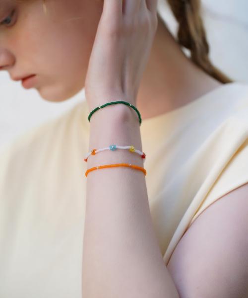 Bonbeau Color Layered Daily Beads Bracelet Simple Layered Bead Bracelet 5 Colors