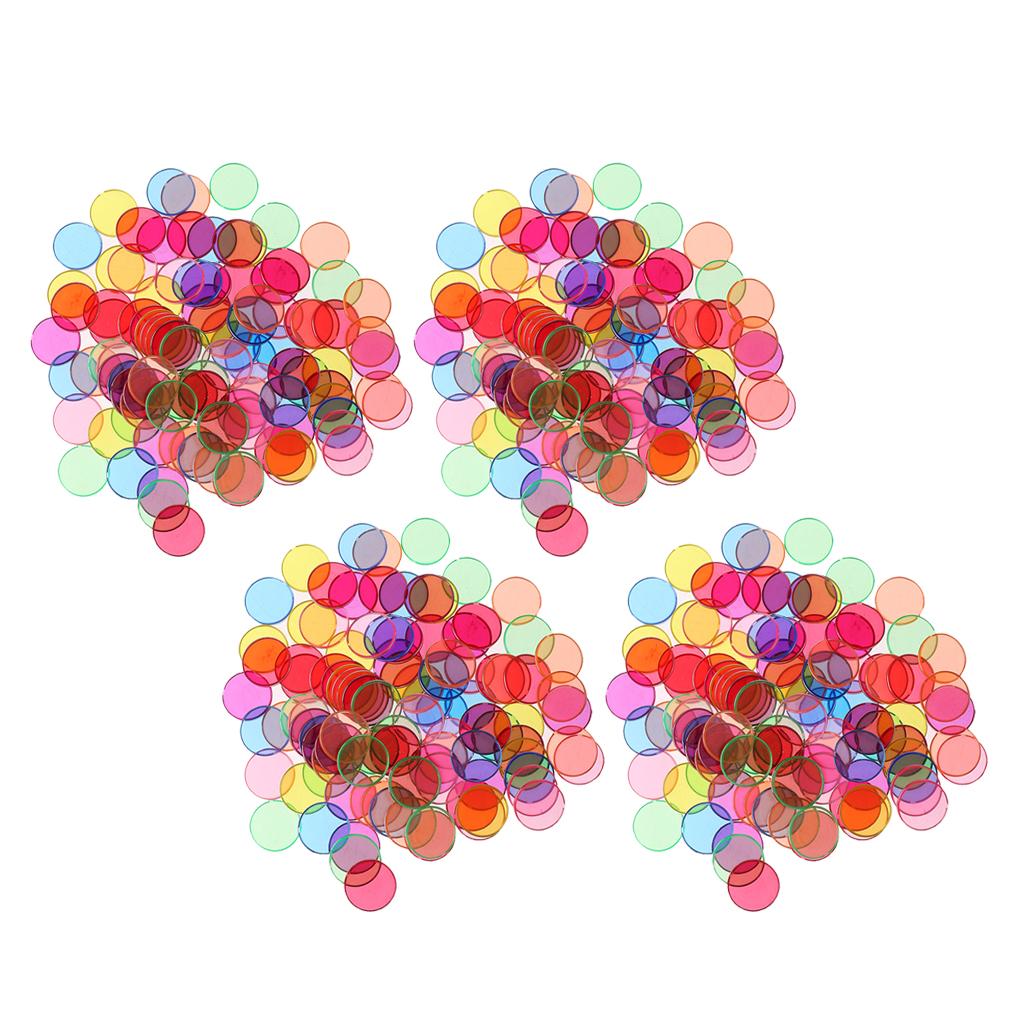 400Pcs Plastic Disk Chips Children Making Help
