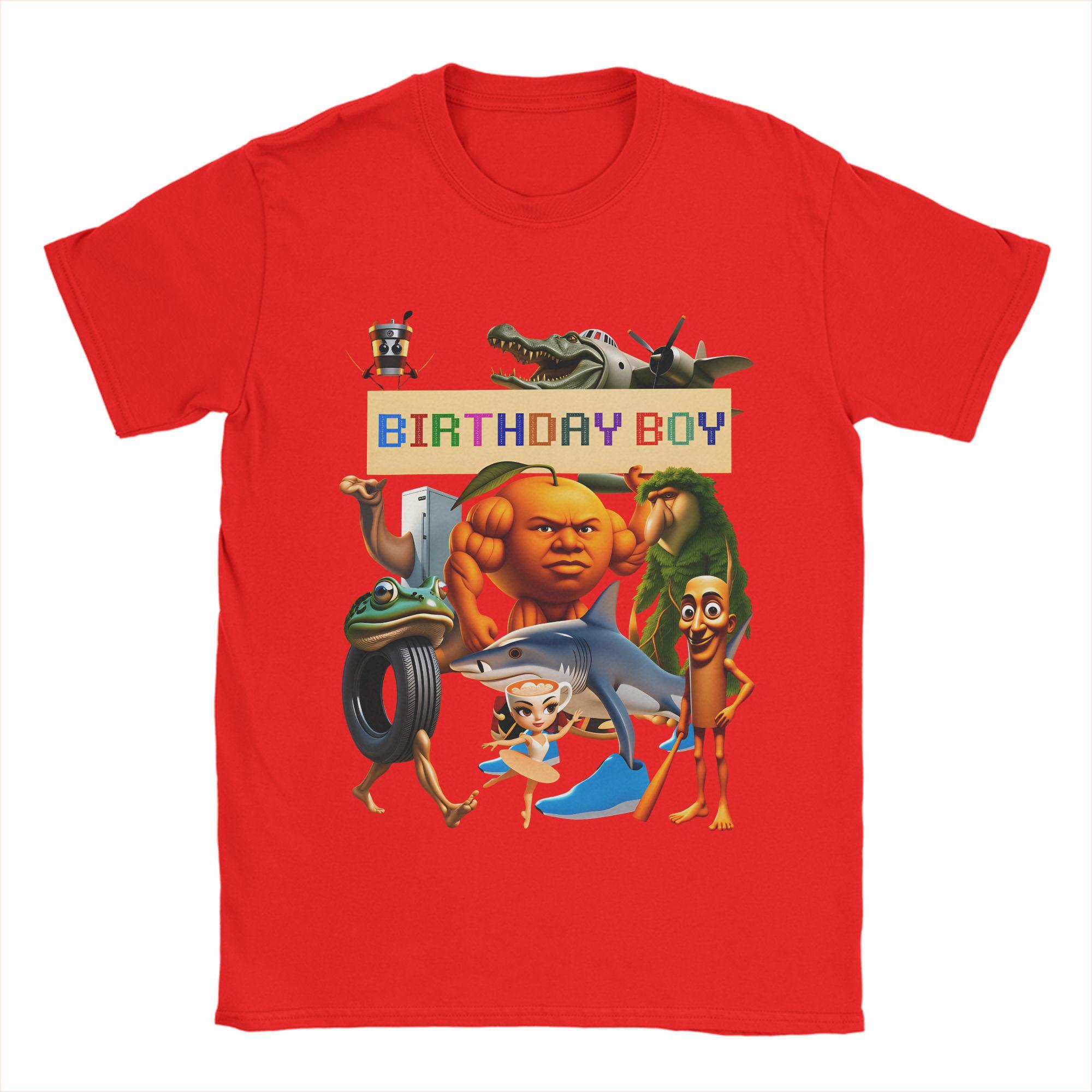 

Italian Brainrot Birthday Boy T Shirt Beach Cotton TShirts For Mens Hip Hop Casual Tshirt Short Sleeve Street Style Clothing S