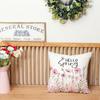 1 piece, spring pillowcase, floral decoration seasonal farmhouse summer sofa cushion single-sided printing, no pillow core