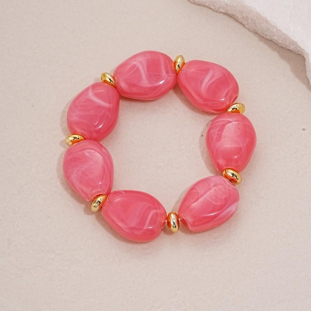 

Irregular Beaded Bracelets Acrylic Bracelets Simple Hand Chain Jewelry Accessories