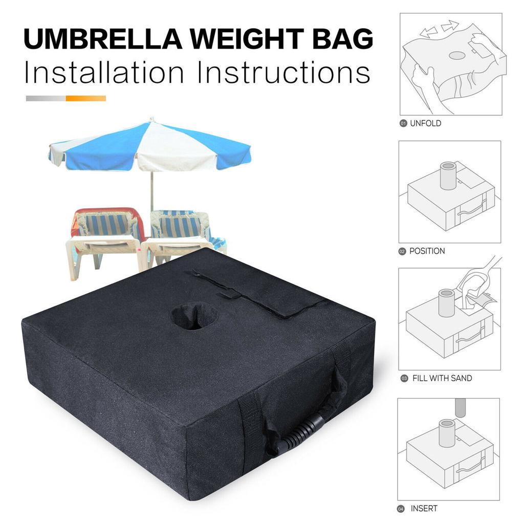 Buy Outdoor Umbrella Base Weight Bag Sunshade Parasol Base Bag Heavy