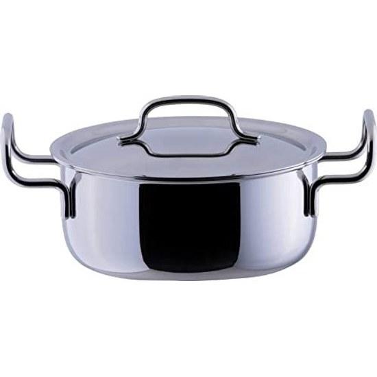 Miyazaki Seisakusho Geo Double Handle Pot 20cm Made Japan IH Compatible All Heat Source 15-Year Warranty GEO-20T