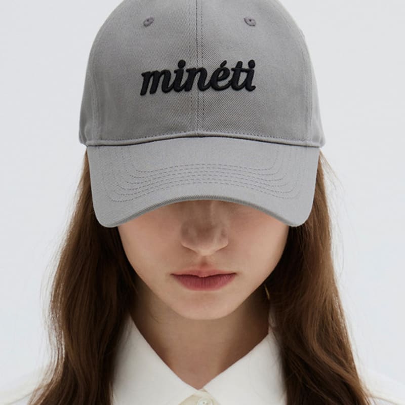 MINETI Cotton Lettering Ball Cap Y 10425 MT