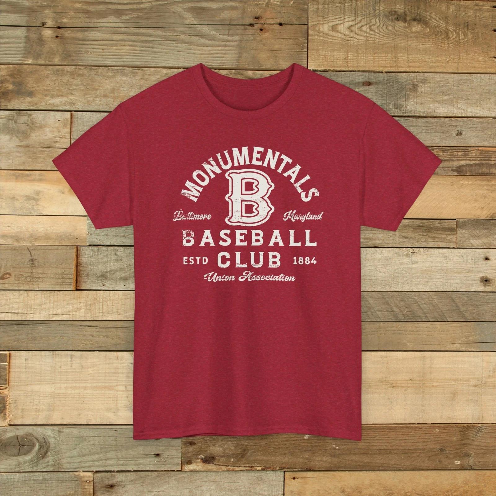 

Baltimore Monumentals 1884 Retro Baseball Premium Unisex T shirt - Orioles 4XL