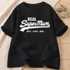 New Fashion Short Sleeve Crewneck Mama Y2k Clothes Real Super Mom Superhero Mothers Day Tshirt Most Loved Mum Tee Harajuku Top