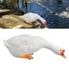 Resin Goose Statue Garden Decor Figurine Ornament for Pool Side Lawn Yard Outdoor Decoration Funny Housewarming Gift