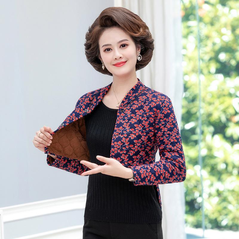 Women's Camel Hair Cotton Vest - Mid-Aged & Elderly, Warm, Thickened, Plus Velvet, Short-Sleeved, Waist & Shoulder Protection.