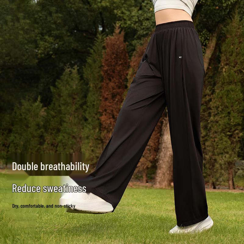 VVC Women's Ice Silk Wide-Leg Pants