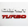 3D Metal Logo TURBO Emblem Creative Letters Nameplate Trunk Decal Turbo Sticker Car Boost Badge Auto Car Styling Accessories