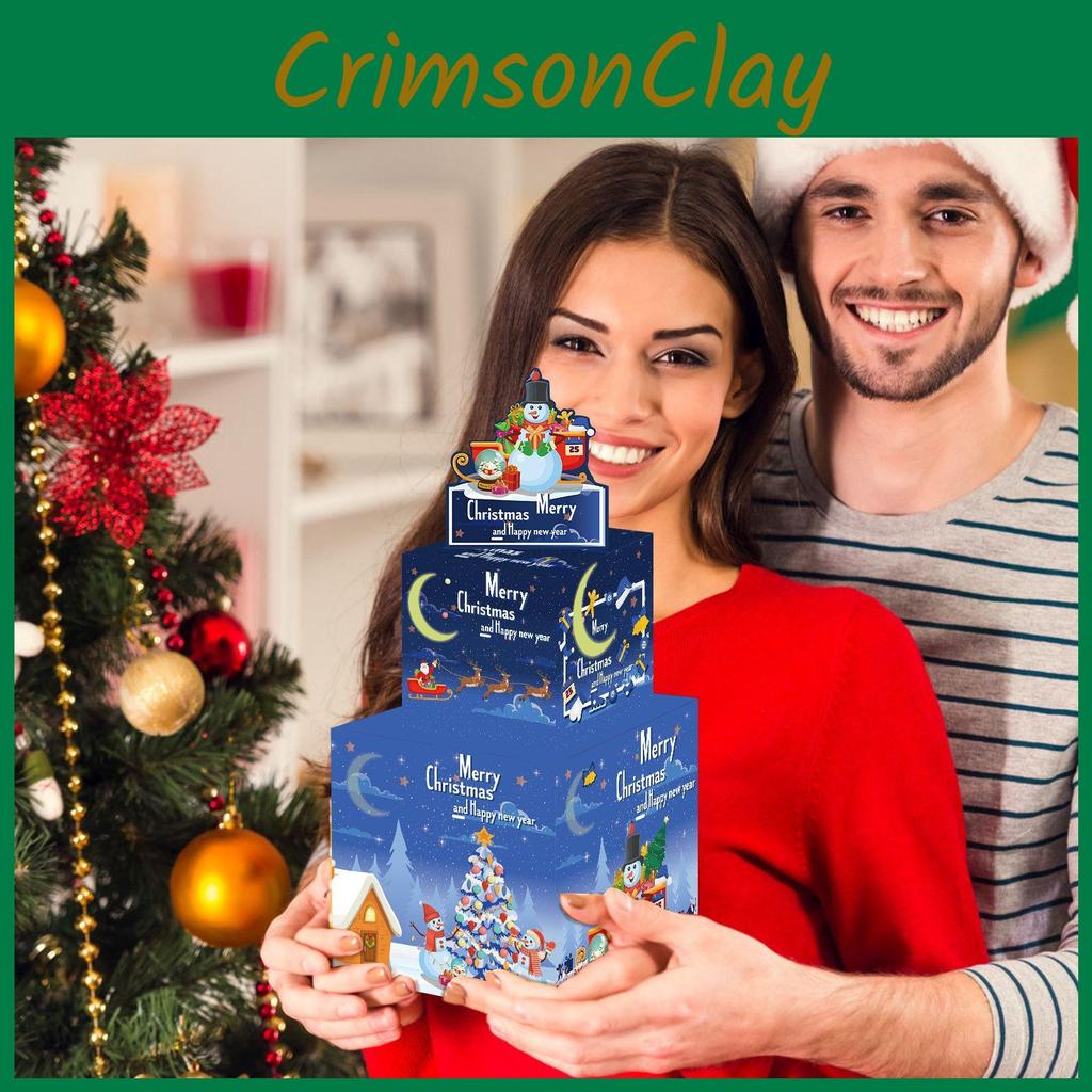 Christmas Themed Snowman Gift Box With Surprising Money Holder For Family And Friends