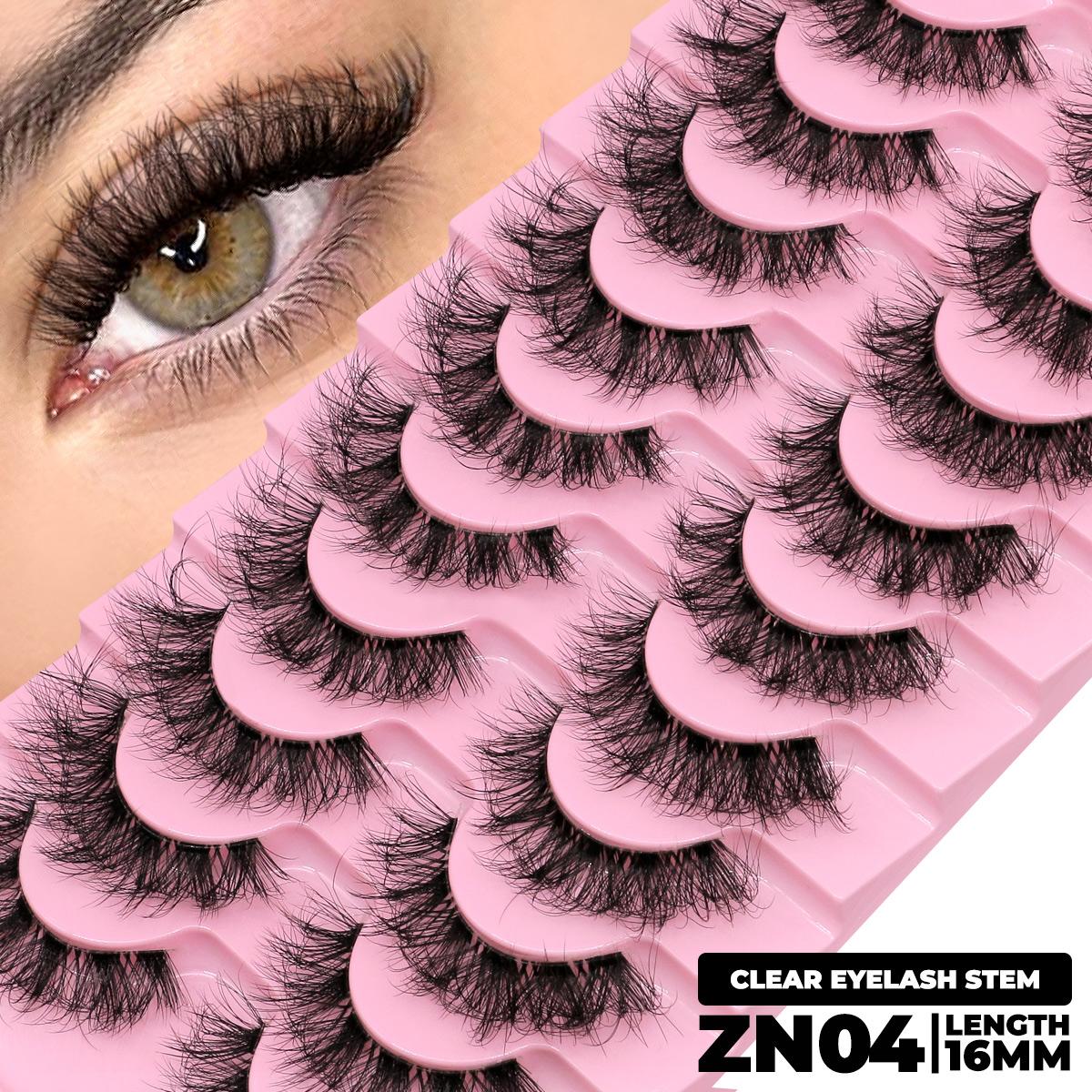 

Пушистые ресницы 5/10 пар натуральных накладных ресниц, длинные макияжные многоразовые 3D завитые ресницы, наращивание ресниц для красоты