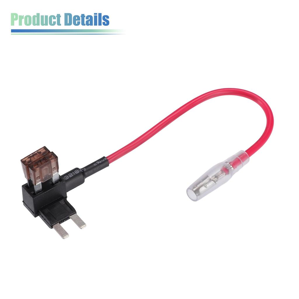 X AUTOHAUX 5 Sets Universal Car Fuse Tap and Circuit Adapter Mini Type Fuse 7.5A