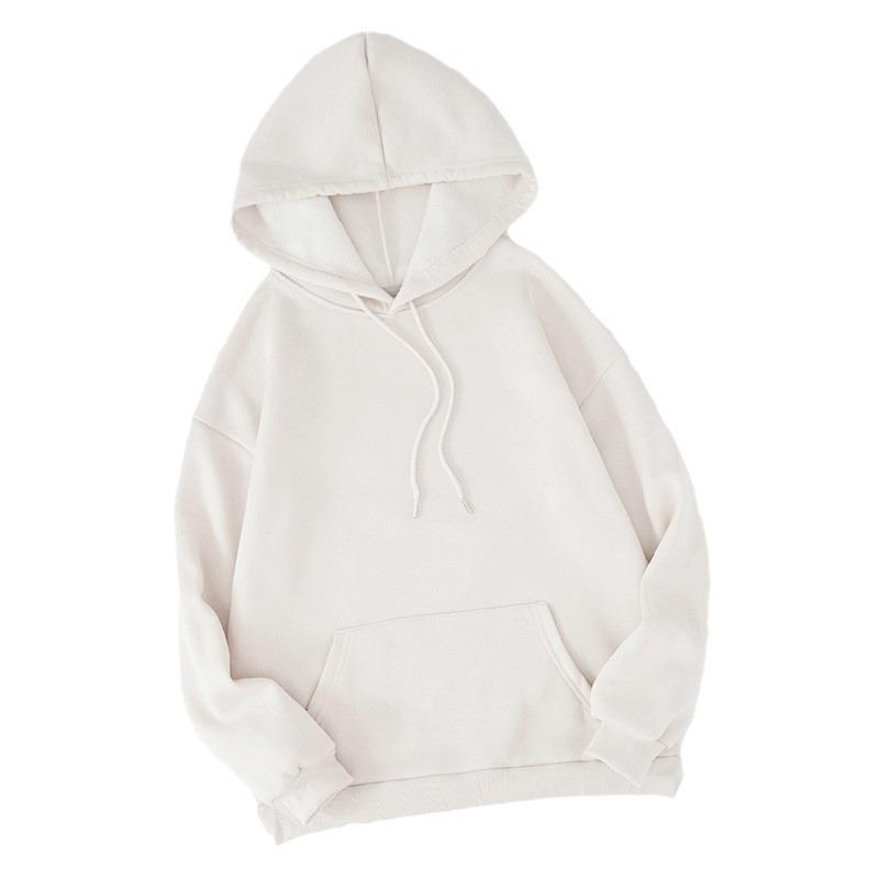 European & American Women's Autumn/Winter Plus Velvet Hooded Sweatshirt
