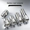 304 Stainless Steel Hex Male-Female Thread Connector for Water Pipe Fitting