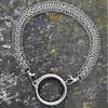 Cross Splicing Necklaces Hip-Hop Gothic Punk Style Wide Chain Collar Choker For Women Tassel Pendant Necklace