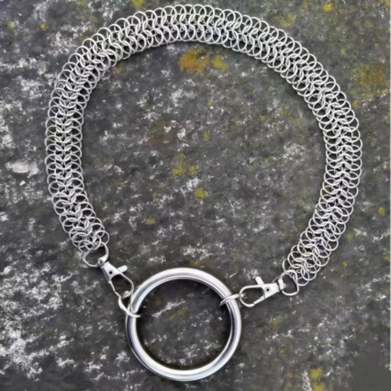 Cross Splicing Necklaces Hip-Hop Gothic Punk Style Wide Chain Collar Choker For Women Tassel Pendant Necklace