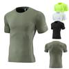 Summer Short-sleeved Quick-drying Sports Tights Men's Crew Neck Running Fitness Clothes Muscle Training Clothes Single Clothes