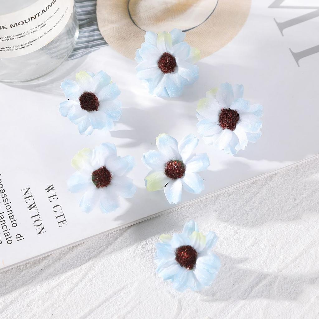 AWAYTR 6 Pcs Grampos de Cabelo Girassol Franja Lateral Clipe Margarida Fofa Pequena Flor Presilhas de Cabelo Grampo Bico de Pato Acessórios de Cabelo Femininos