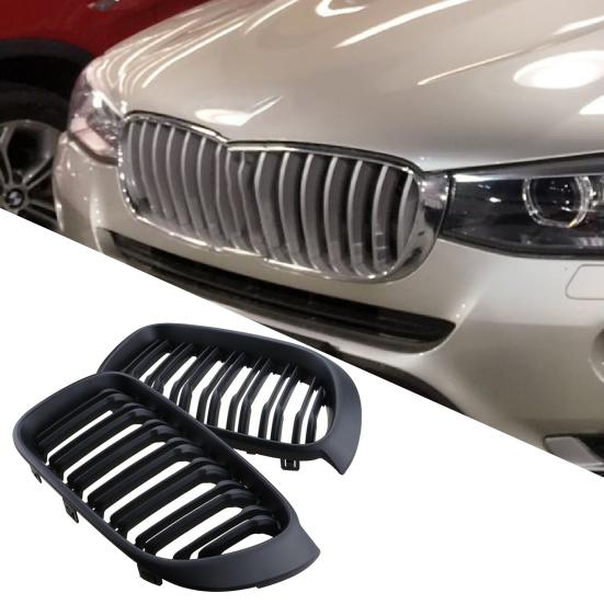 

1 пара автомобильных ноздрей 51117338571 решетки матовые черные решетки 51117338572 51137367422 для BMW