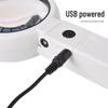 Foldable Handheld USB Plug-In Magnifier with 8 LED Lights for Reading - FS75RC