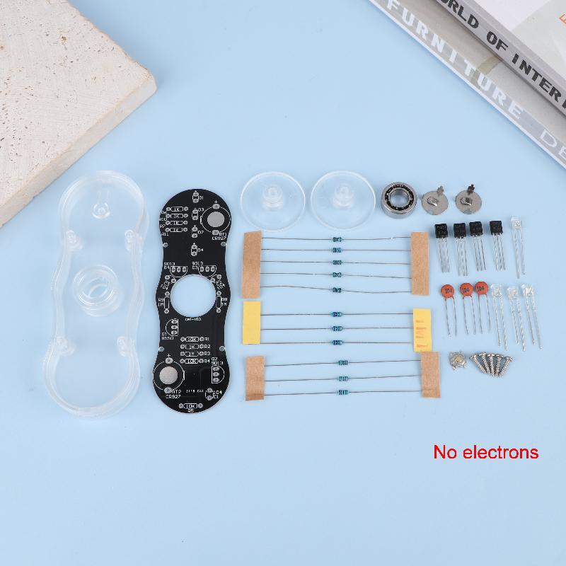 LED Rotující Gyroskop DIY Kit SMD Pájení POV Rotace Barevná Dioda Světelný Tréninkový Gyroskop Kit Sada pro Pájecí Praxi