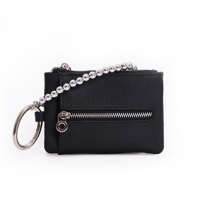 

New leather Japanese-style pendant key bag, small hand change bag, multi-functional key bag, integrated storage bag for women чёрный